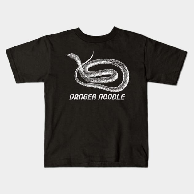 Danger Noodle Kids T-Shirt by mikepod